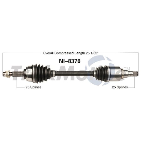 Surtrack Axle Cv Axle Shaft, Ni-8378 NI-8378